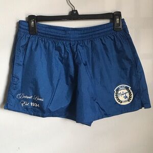 Brand new medium Blue Women's Shorts Detroit Lions athletic throwback Michigan